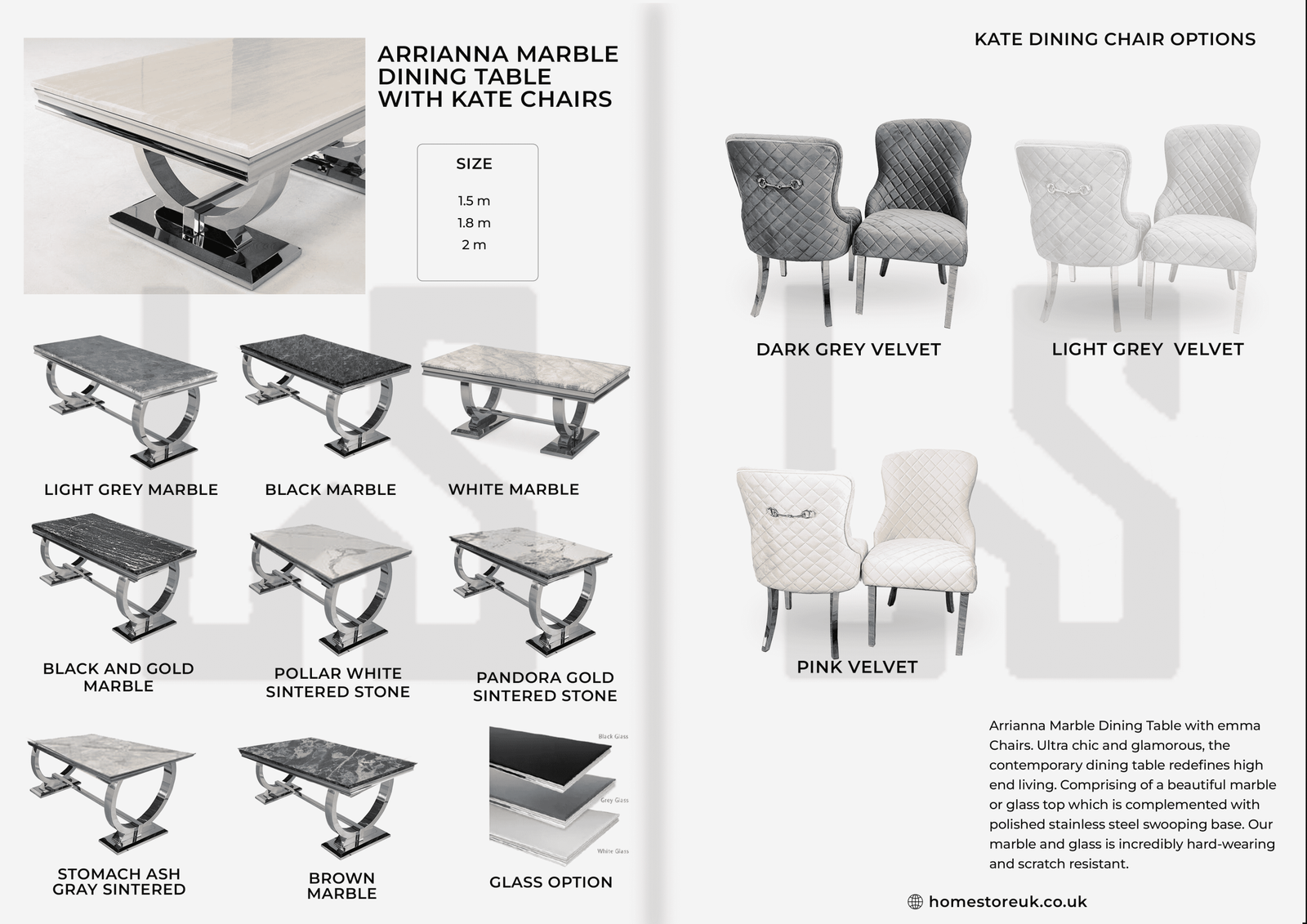 Arrianna Marble Dining Table With Kate Chairs Marble Dining Sets Home Store UK Arrianna Marble Dining Table With Kate Chairs Marble Dining Sets Home Store UK