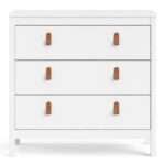 Poppy Chest 3 drawers in White - Chest Of Drawer - Home Store UK