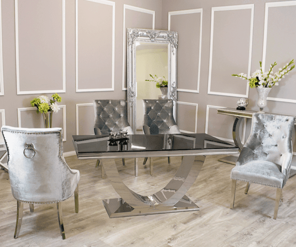 Arial Marble Dining Table With Duke Chairs Marble Dining Sets Home Store UK Arial Marble Dining Table With Duke Chairs Marble Dining Sets Home Store UK