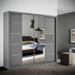 Porto Sliding Cupboard - 2 Sliding door - Sliding Wardrobe With Lights - Home Store UK