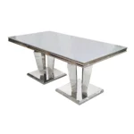 Athena Dining Table – ALL SIZES Glass Dining Table Marble Dining Table Home Store UK