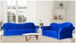 Butterfly Blue Sofa Set - Living Room Sofa - Fabric Sofa - Home Store UK