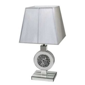mirrored lamp table