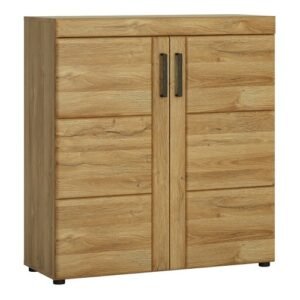 Dawn 2 door shoe cabinet in Grandson Oak tea light holders - Shoe Storage Cabinets - Home Store UK