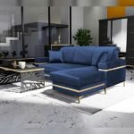 Florence Gold Corner Sofa Bed - Home Store UK