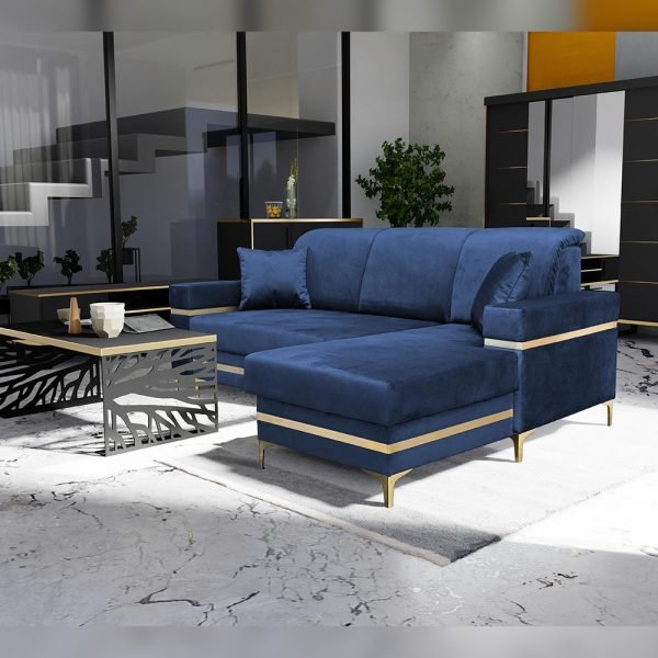 Florence Gold Corner Sofa Bed - Home Store UK Florence Gold Corner Sofa Bed - Home Store UK