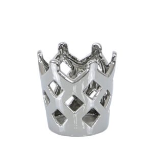 HSUK-10cm King Crown Tealight Holder - Candle Holder - Home Store UK