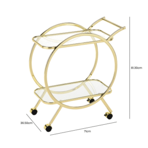 HUSK- Gold Metal Drink Trolley