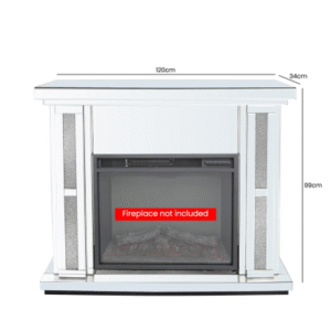 Milana Mirror Large Fire Surround - Fireplace - Home Store UK
