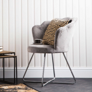 HSUK- Value Ariel Silver Shell Back Dining Chair Home Store UK