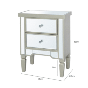 HUSK- Dark Champagne Bedside Cabinet Bedside Cabinet Home Store UK