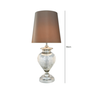 HSUK-Mercury Pearl Regal Lamp With Champagne Shade