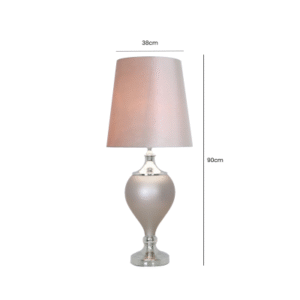HSUK-Medium Champagne Regal Lamp with 15inch Champagne Velvet Shade