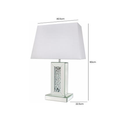 HSUK- Astoria Mirror Small Pillar Table Lamp - Mirror Lamps - Home Store UK HSUK- Astoria Mirror Small Pillar Table Lamp - Mirror Lamps - Home Store UK