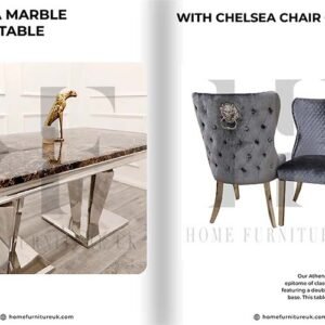 Athena Dining Table with Chelsea Chair's Dining Table Chair Home Store UK
