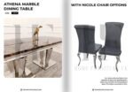 Athena Dining Table with Nicole Chair's Dining Table Chair's Home Store UK