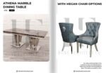 Athena Dining Table with Megan Chair's Dining Table Chair's Homen Store UK