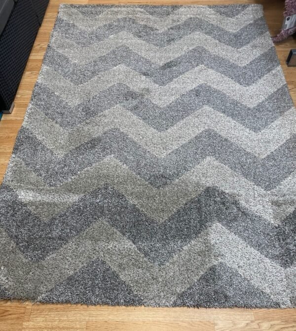 Monochromatic Zigzag Rug – 160×230 - Rugs - Home Store UK