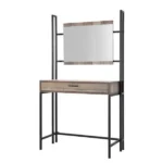 Hoxton Distressed Oak Dressing Table with Mirror Dressing Table Home Store UK