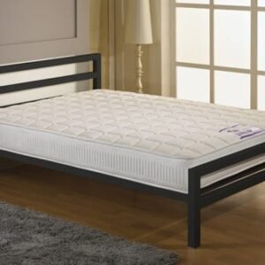 City Block Black - Powder Coated Metal Frame Metal Beds Home Store Uk