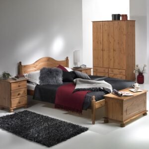 Bramwell 3 Drawer Bedside in Pine