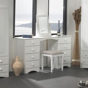 Bramwell Dressing Table Stool White