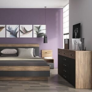 Zadie 2 Door 5 Drawer Wide Cupboard