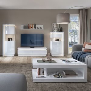 Rea Designer Coffee Table In High Gloss Coffee Table Home Store UK