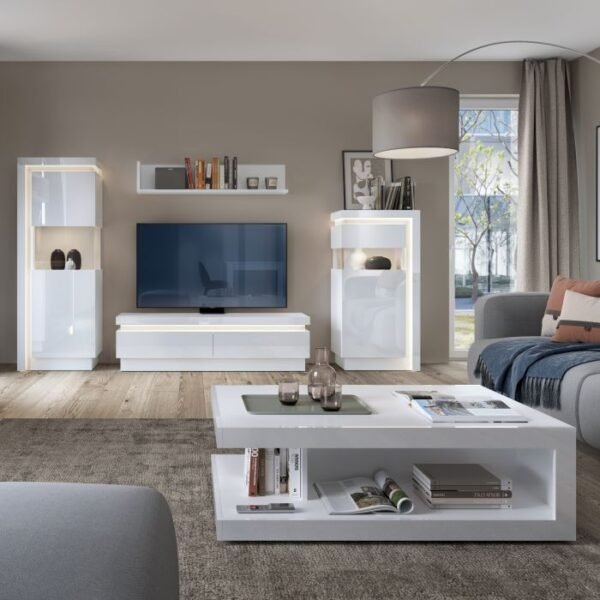 Rea Designer Coffee Table In High Gloss Coffee Table Home Store UK