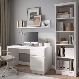 Rea Bookcase (LH) in High Gloss - Kids Room - Home Store UK