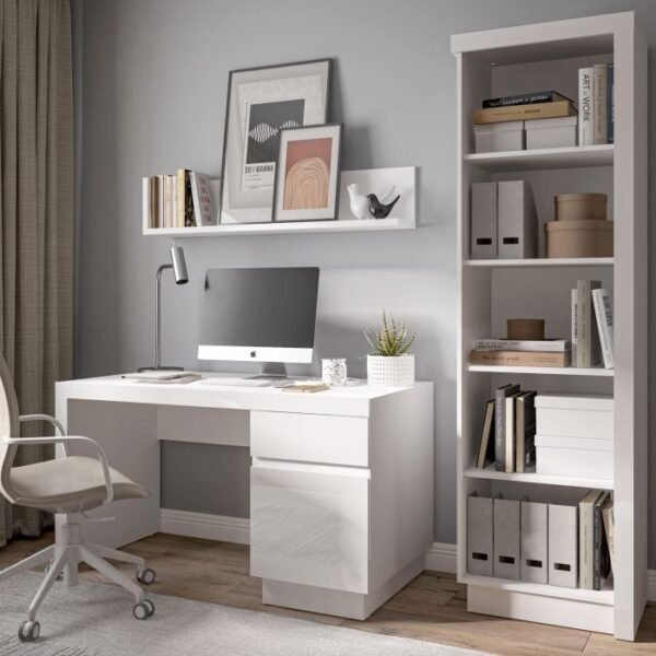 Rea Bookcase (LH) in High Gloss - Kids Room - Home Store UK