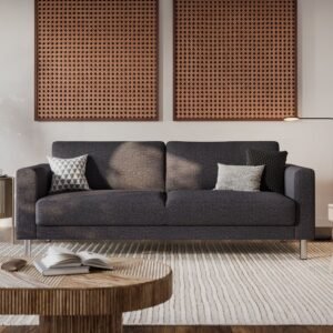 Baker 3-Seater Sofa in Nova Anthracite sofa & sofa beds Home Store UK