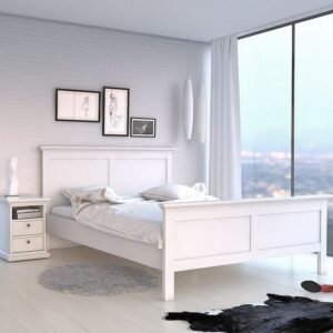 Harris Double Bed in White