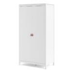 Poppy Wardrobe with 2 Doors in White - Wardrobe - Home Store UK