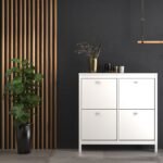 Madrid Shoe Cabinet 4 Flip Down Doors - Shoe Storage Cabinets - Home Store UK