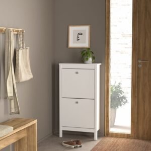 Remington Shoe Cabinet 2 Flip Down Doors - Shoe Storage Cabinets - Home Store UK