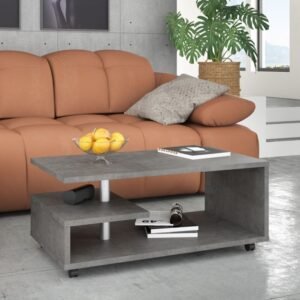 Charlie Coffee Table in Concrete Optic Dark Grey