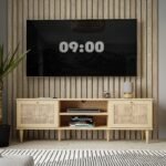 Claire 2 Door 1 Shelf TV Unit in Rattan - TV Stands - Home Store UK