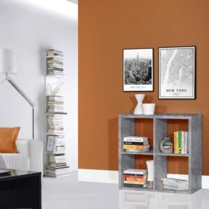 Spring 2x2 Storage Unit in Concrete Grey - Storage Units - Home Store UK