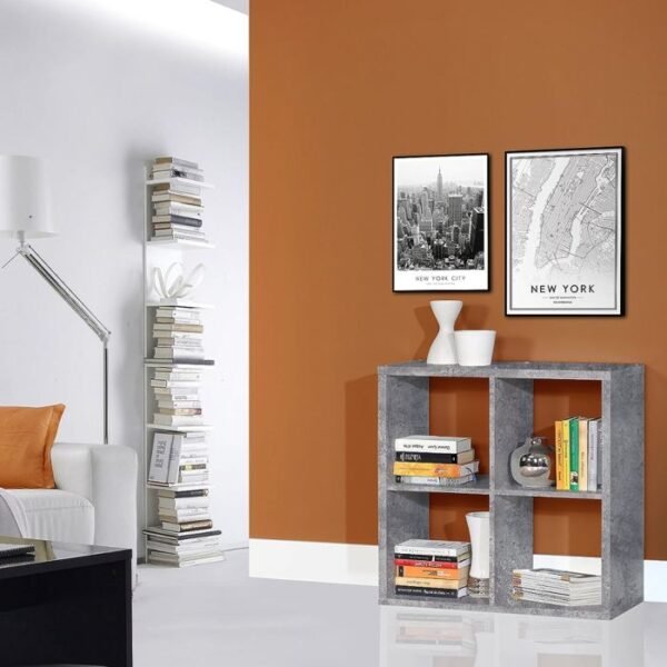 Spring 2x2 Storage Unit in Concrete Grey - Storage Units - Home Store UK