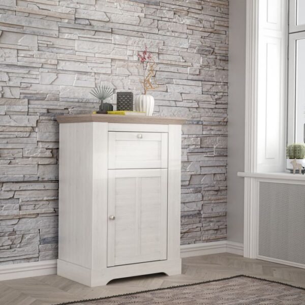 Maddox Chest of Drawers in Oak Nelson/Snowy Oak Chest Of Drawer Home Store UK