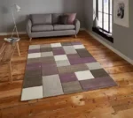 Brooklyn 646 Beige/Purple - Rugs - Home Store UK