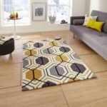Hong Kong 7526 Grey/Yellow - Rugs - Home Store UK