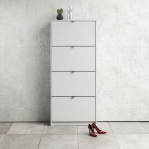 Walsh Shoe Cabinet 4 Flip Down Doors and 2 layers - Shoe Storage Cabinets - Home Store UK