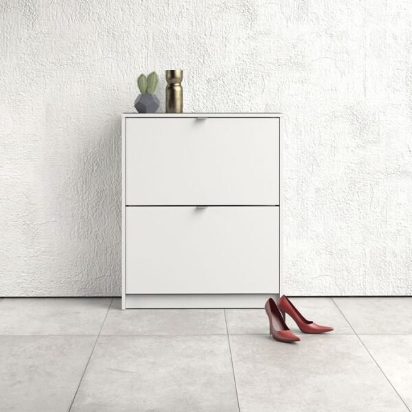 Walsh Shoe Cabinet 2 Flip Down Doors and 2 layers - Shoe Storage Cabinets - Home Store UK