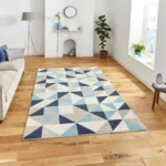 Vancouver 18241 Beige/Blue - Rugs - Home Store UK