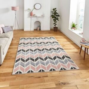 Matrix MT24 Grey/Rose - Rugs - Home Store UK